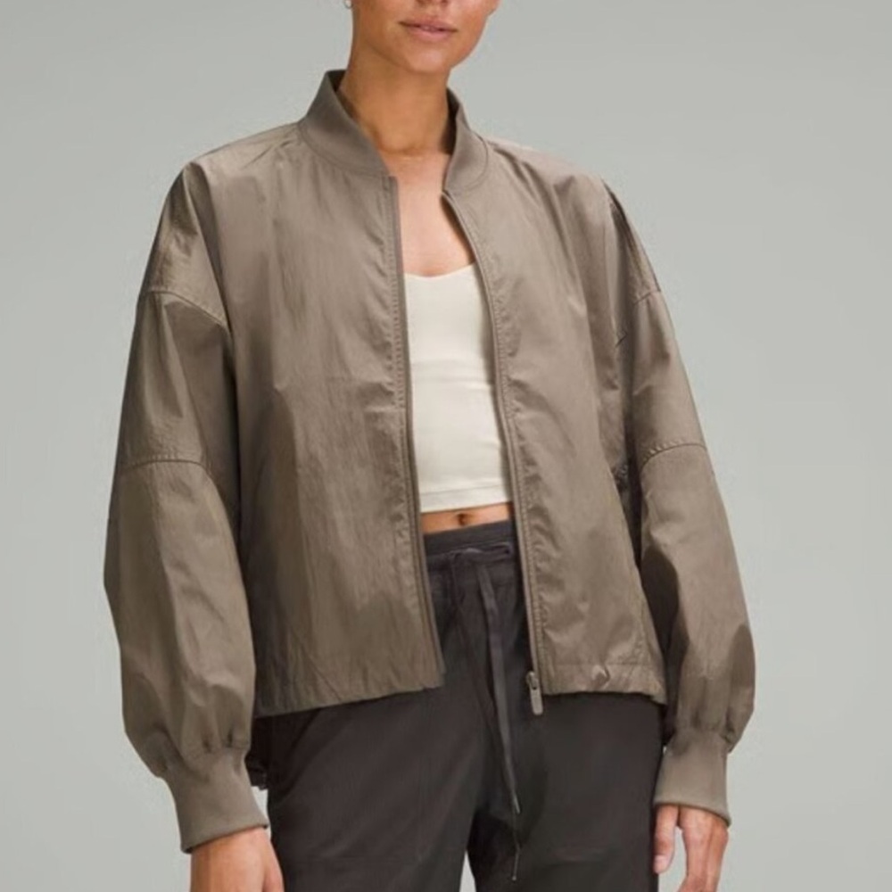 Lululemon Athletica Olive Bomber Jacket